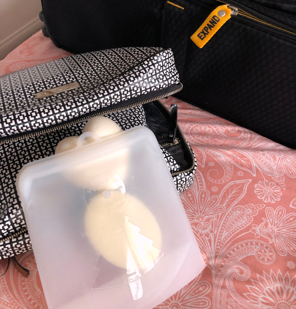 Eco friendly silicone bags for toiletries while traveling 