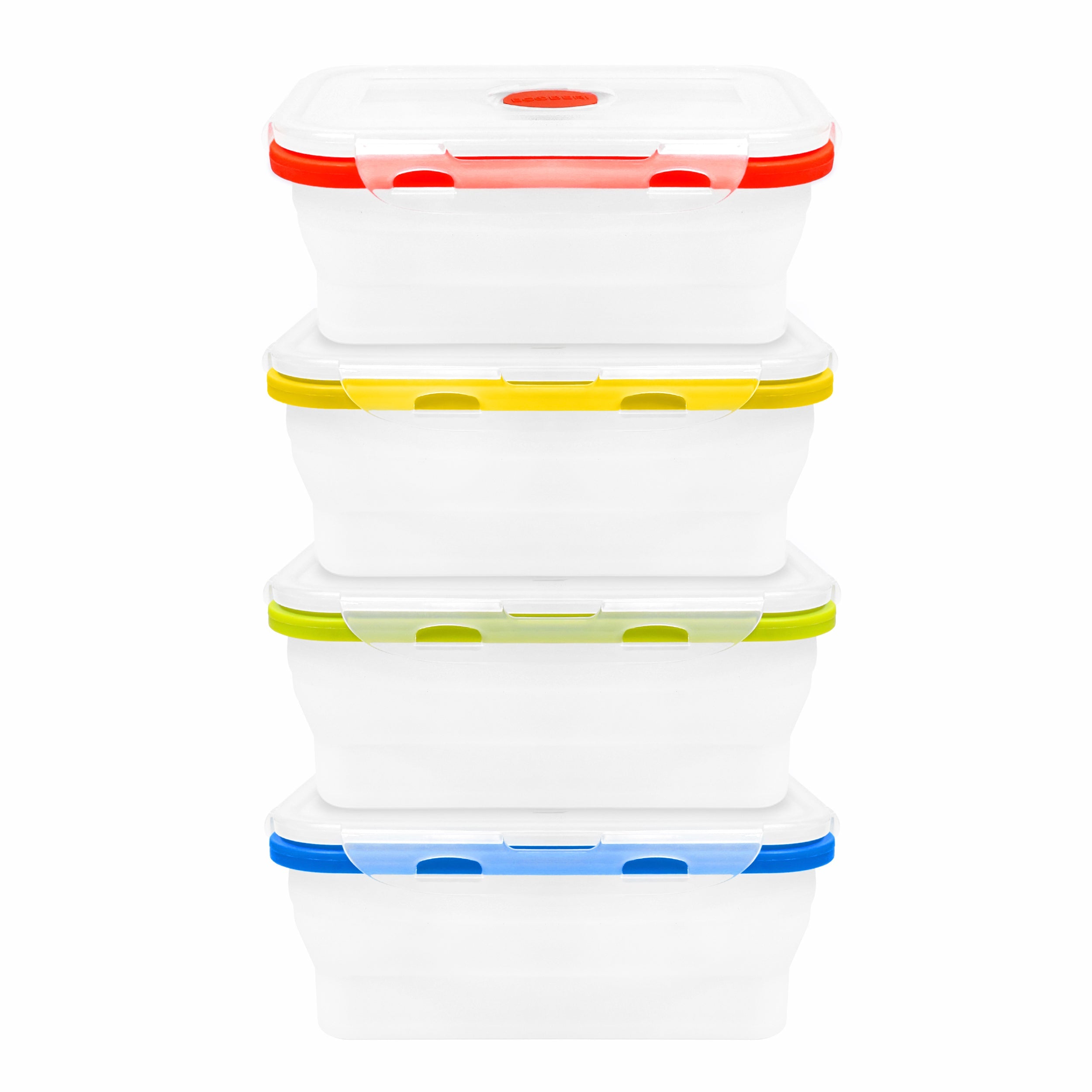 Collapible Container Collapsible Food Storage Containers, 4-Piece, 27 oz – Ecoberi