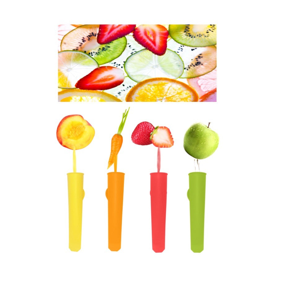 Premium Silicone Popsicle Molds - 6 Pack - Ice Pop Maker - Fun Vibrant  Colors!
